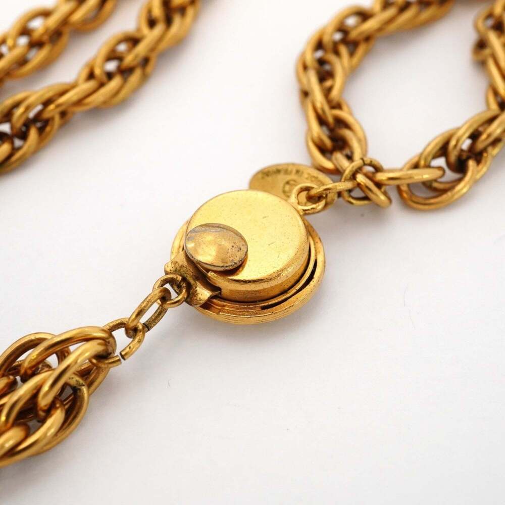 CHANEL Gold Logo Necklace - Picture 4 of 7